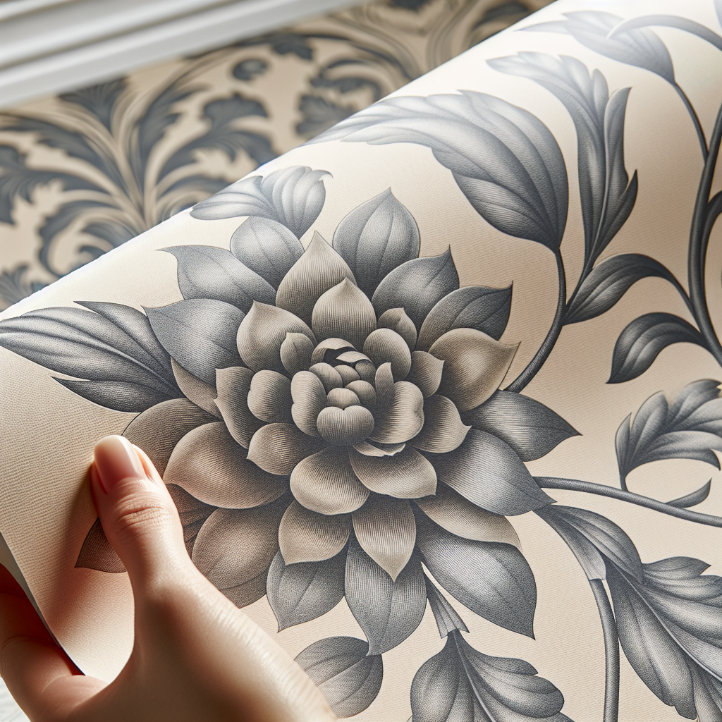 York Wallcoverings PSW1530RL Grey Floral Dreams Premium Peel and Stick Wallpaper Beige Review