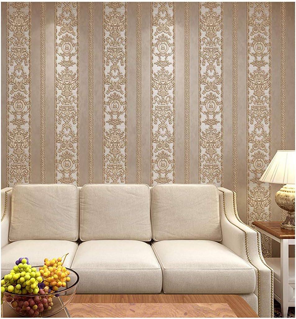 Blooming Wall Vintage French Damasks High Standard Textured Wallpaper Wall Paper for Livingroom Kitchen Bedroom,20.8 In32.8 Ft=57 Sq.ft (Blue Damasks1)