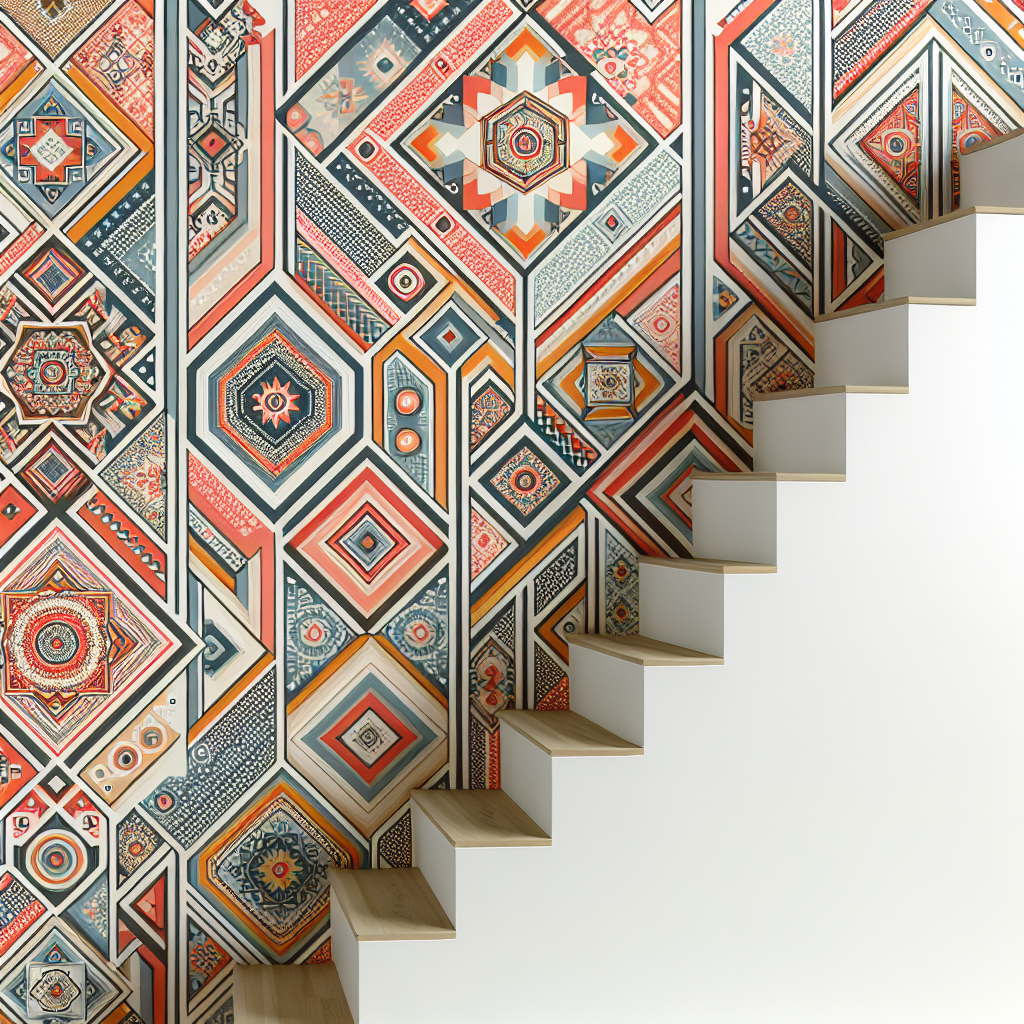Wallpapering Stair Risers: Unique Decor