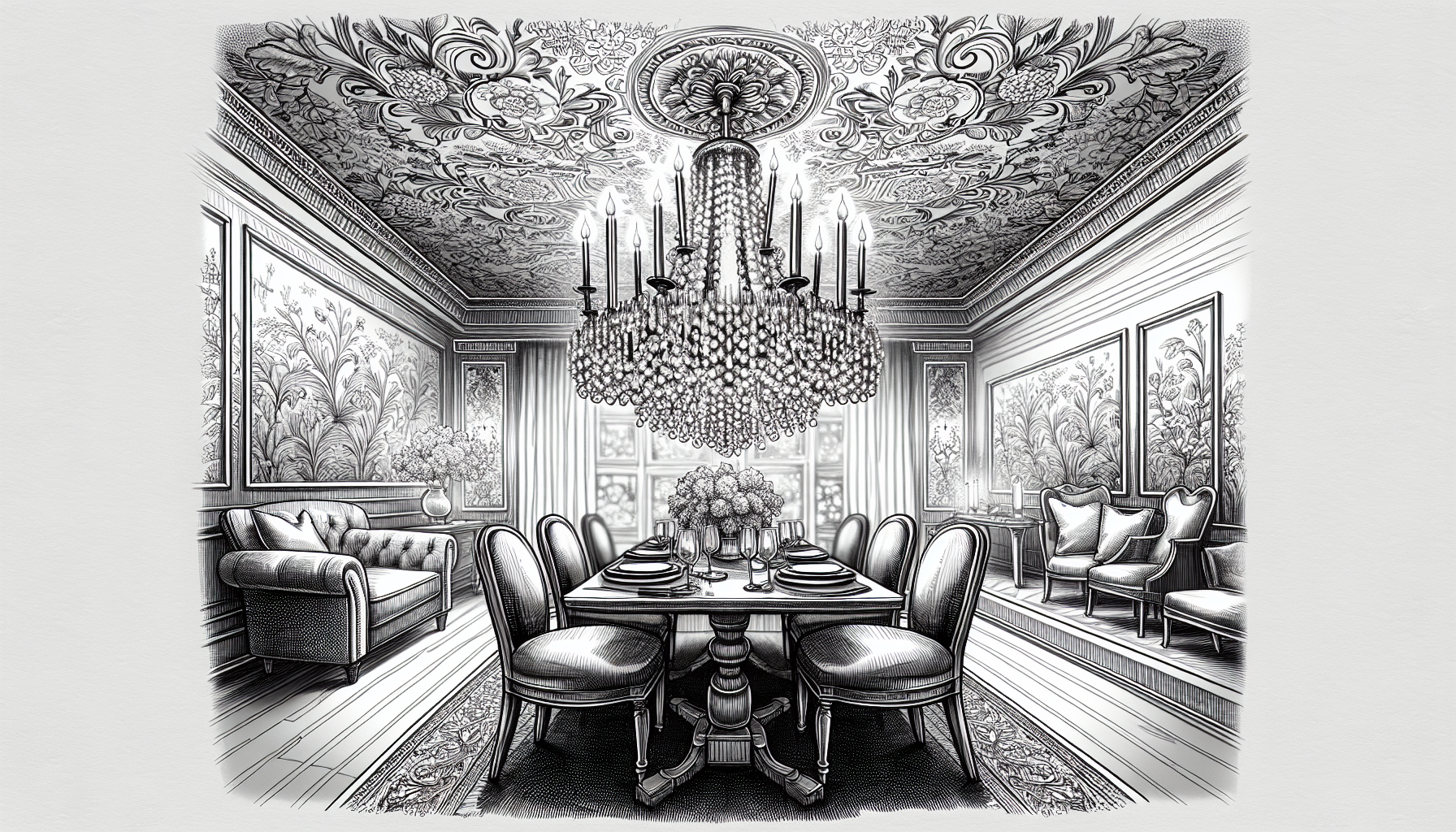 Wallpaper Borders For Dining Rooms: Elegant Edges